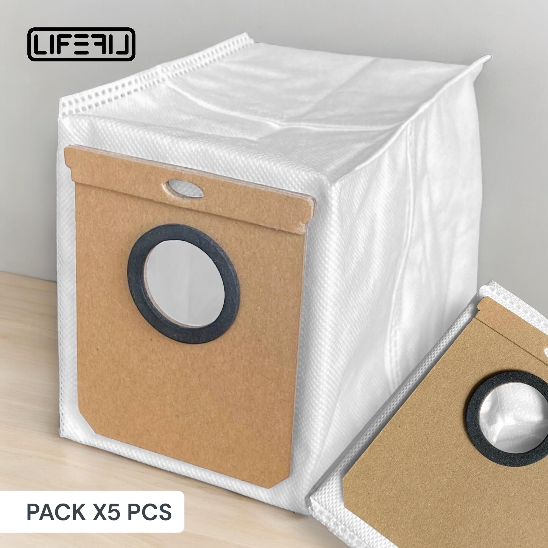 ULXIOM Sacchetti Per Polvere Per Eufy L50/L60 SES E Conga Home 10000/8090/9090 AI – Confezione Da 10 Filtri Di Ricambio Con Alta Capacità 2,5L