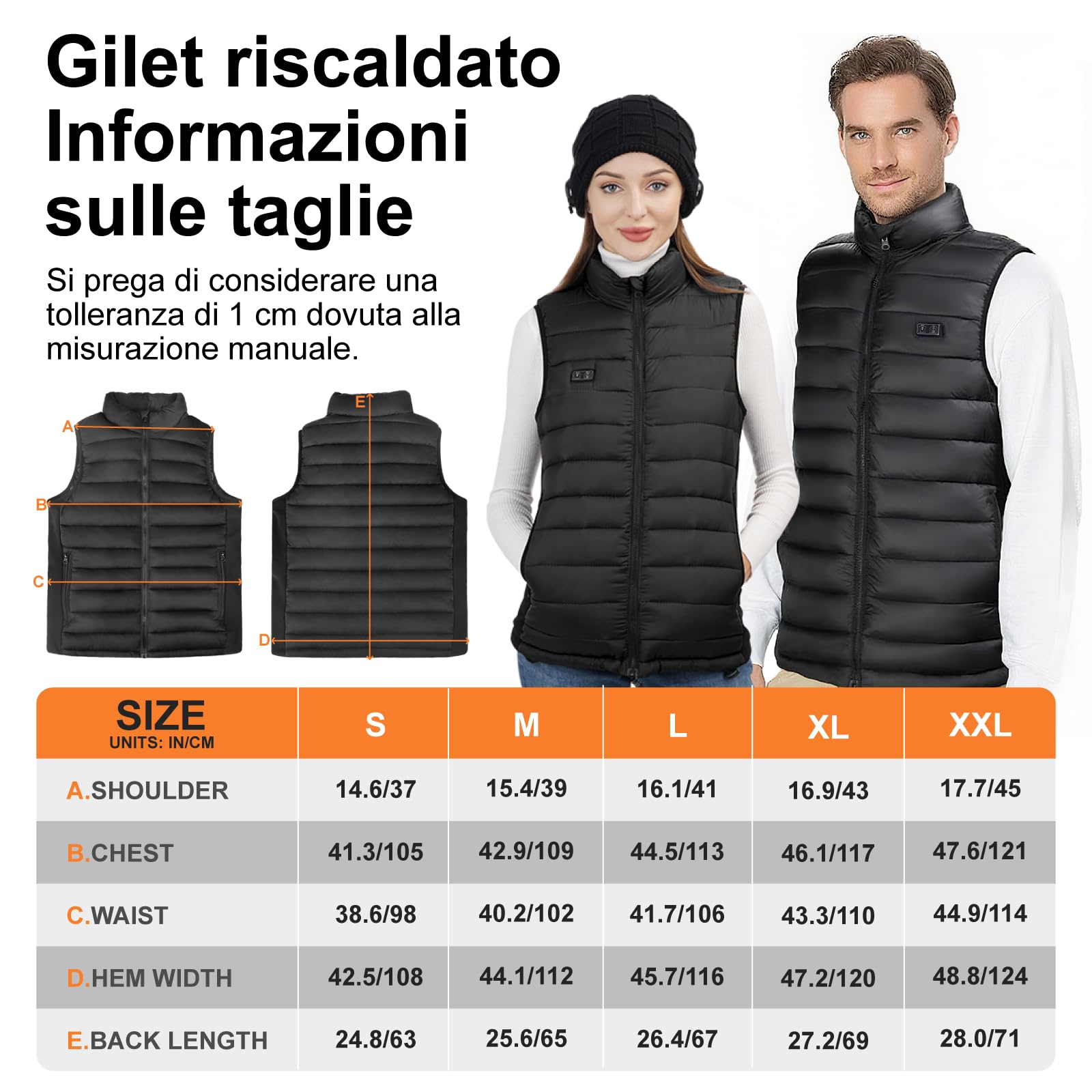 seenlast Gilet Riscaldato Donna, Giubbotto Riscaldato Donna con Batteria da 10000 mAh, Elettrico Gilet Riscaldante Leggero con 4 Zone di Riscaldamento, 3 Temperatura Regolabile, Lavabile in Lavatrice