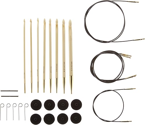 Miniatura 2 de Knitter's Pride KP900586 - Juego de ganchos de ganchillo tunecino intercambiables, color verde