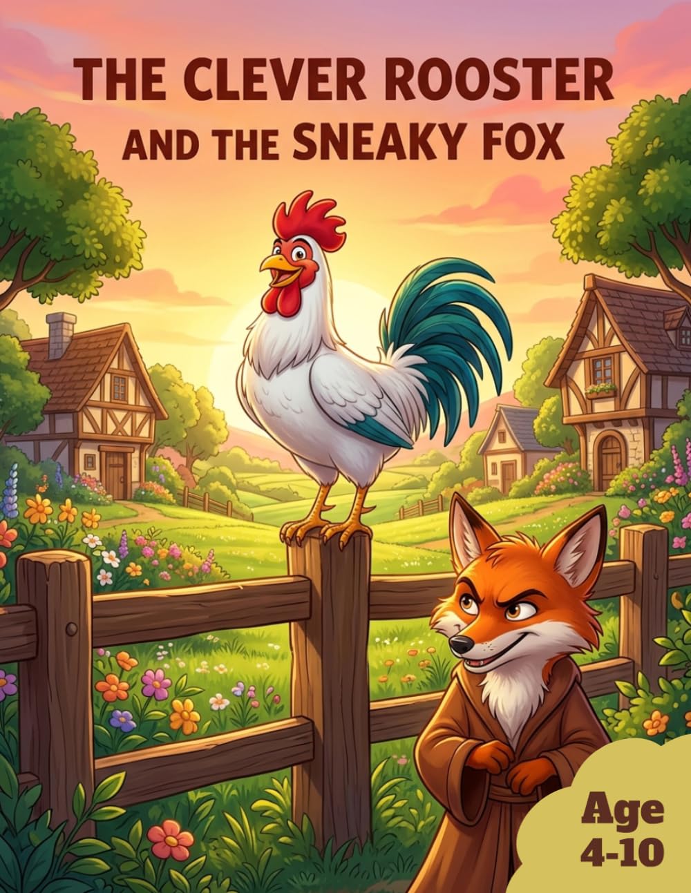The Clever Rooster and the Sneaky Fox: A Heartwarming Children's Story About Wisdom, Friendship, and Clever Thinking - 4 –10 years old