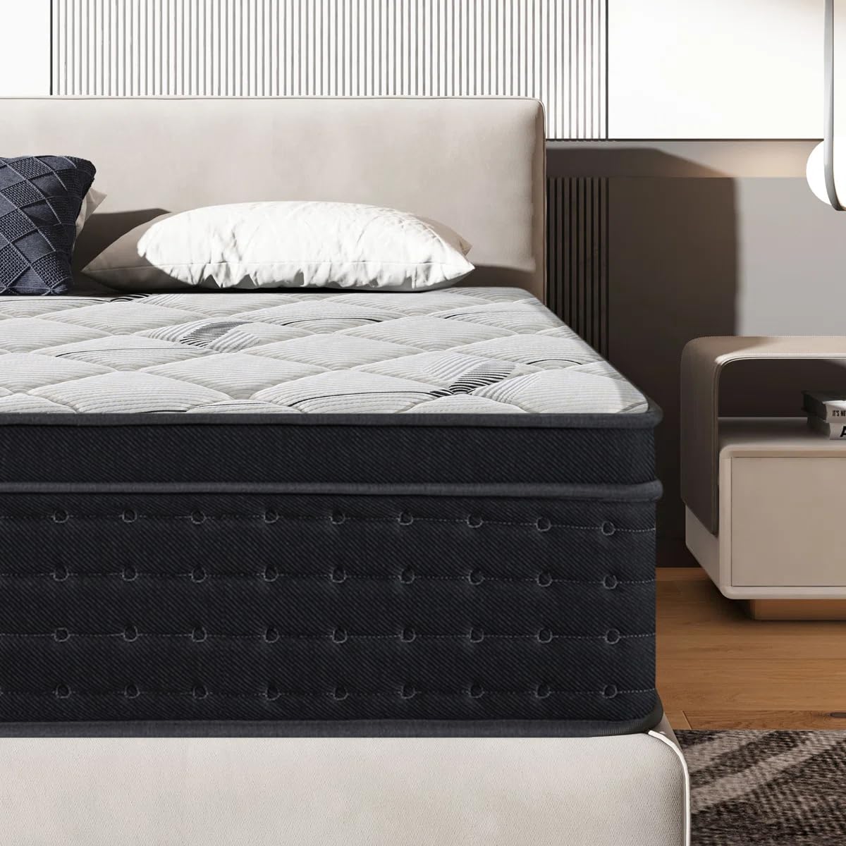 Matelas 140x190 Matelas en Mousse 2 Personnes, Fermeté Moyenne, Agréable pour la Peau et Respirant, 22 cm d'épaisseur (Matelas 140x190x22cm)