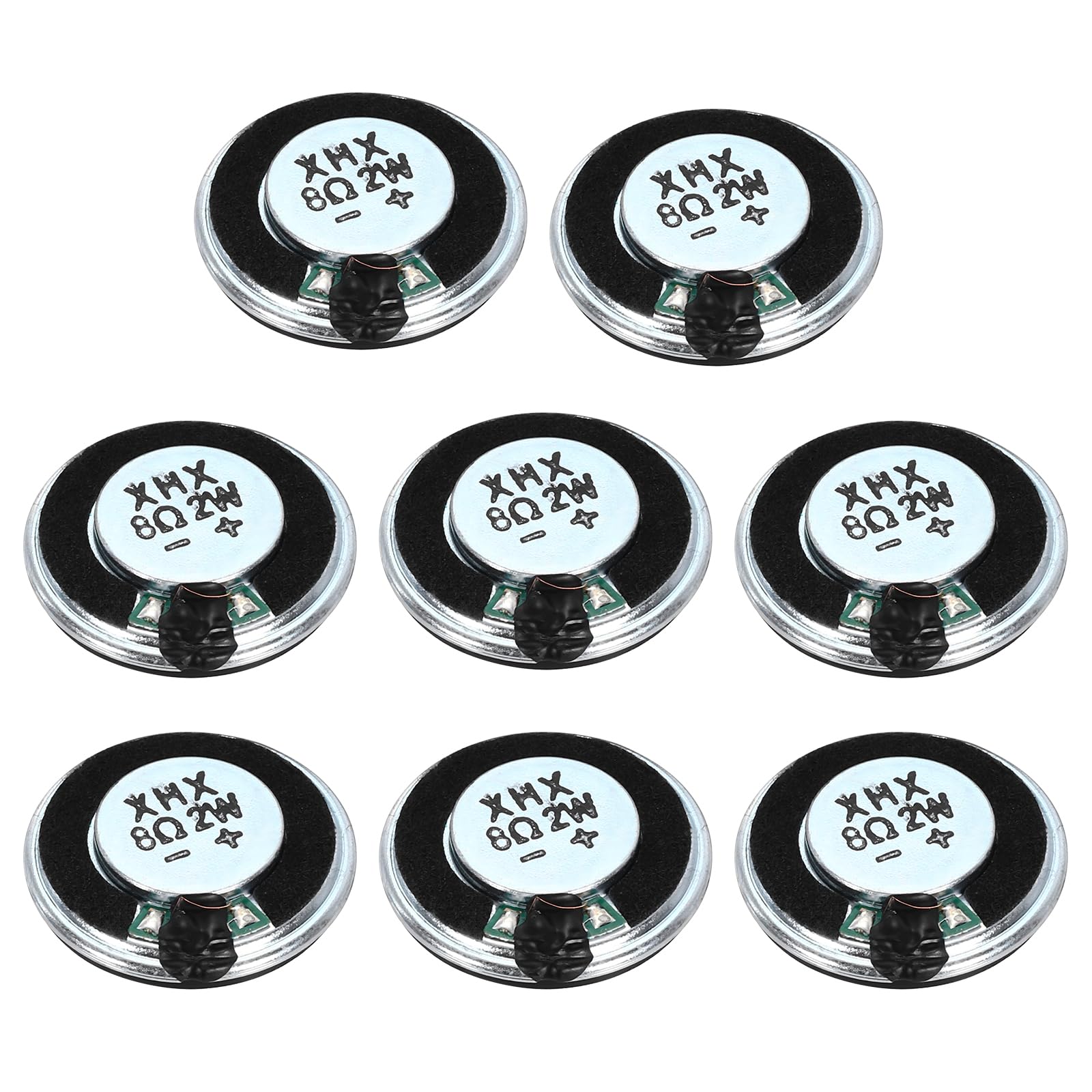 QUARKZMAN 8 sztuk 2 W 8 Ohm małe głośniki metalowa okrągła metalowa obudowa wewnętrzny magnetyczny głośnik mini DVD EVD przenośny multimedialny samochód reklamowy