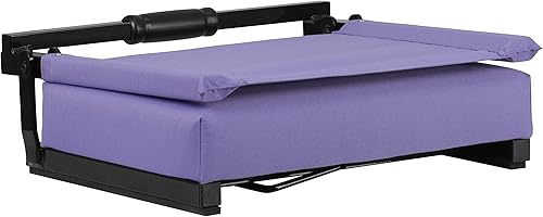 Vista 92 de EMMA + OLIVER Silla de estadio ligera con asiento ultra acolchado, 500 libras. Clasificado Verde cazador