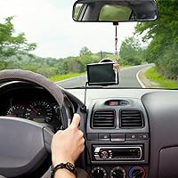 Vista 3 de KESYOO Llavero colgante de rueda de oración budista para colgar Feng Shui para espejo retrovisor de coche, accesorios para el hogar, amuleto