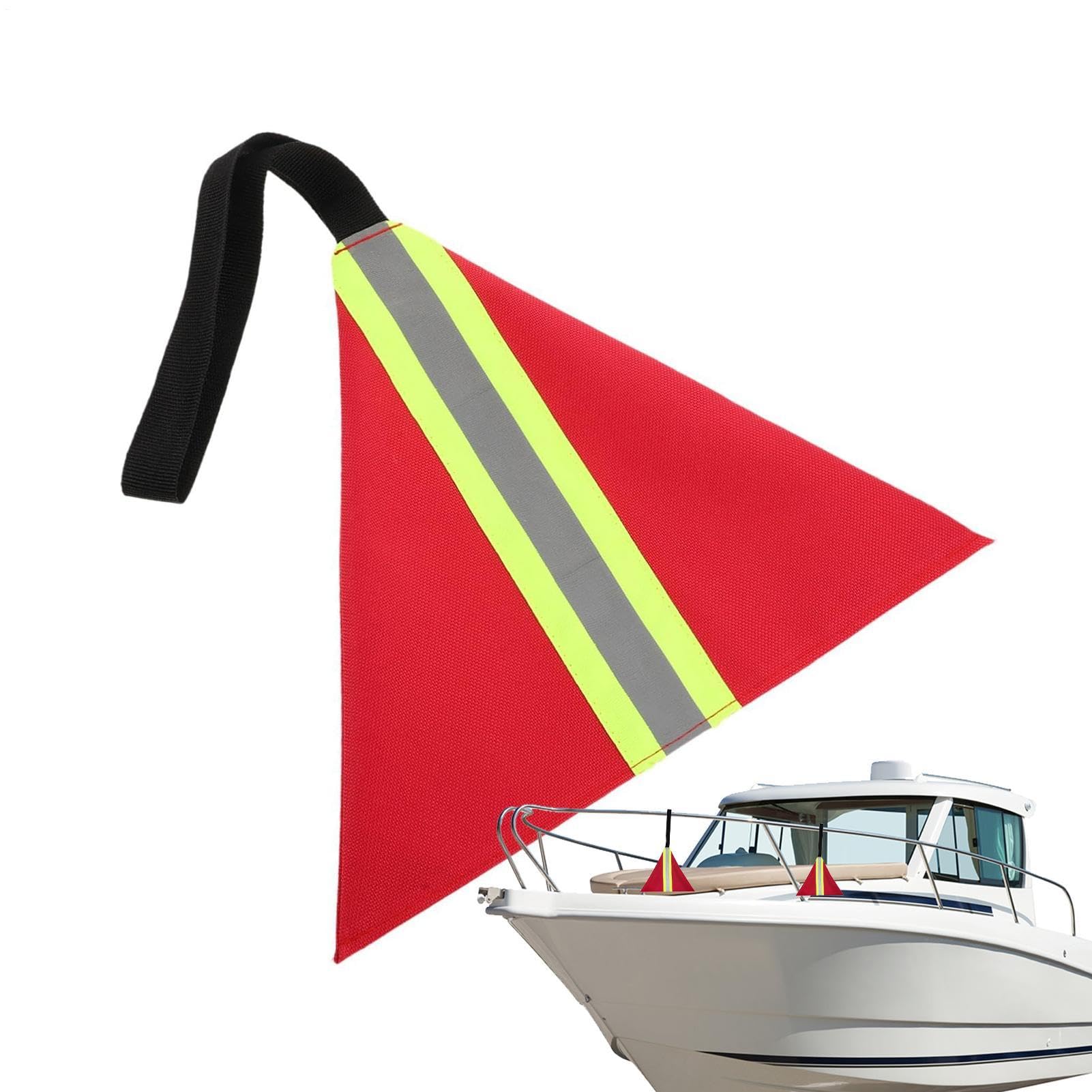 Bandera de remolque reflectante de alta visibilidad para barcos y camiones