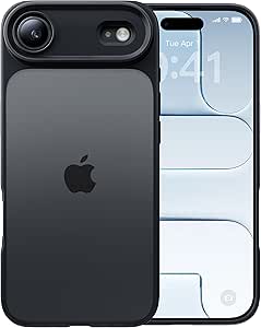 【米軍MIL規格・指紋防止】CASEKOO iPhone Air 用 ケース 耐衝撃 滑り止め 指紋防止 米軍MIL規格 マット仕上げ ストラップホール付き 黄変防止 耐久性 カバー ワイヤレス充電対応 アイフォン エア 用ケース 6.5 インチ(ライトブルー)