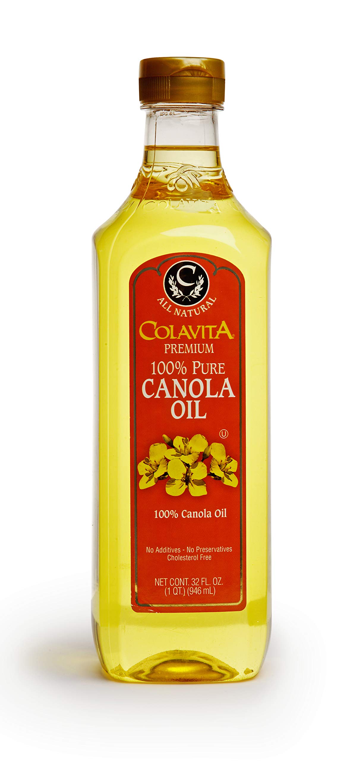 Colavita Canola Oil, 32-Ounce (Pack of 6)
