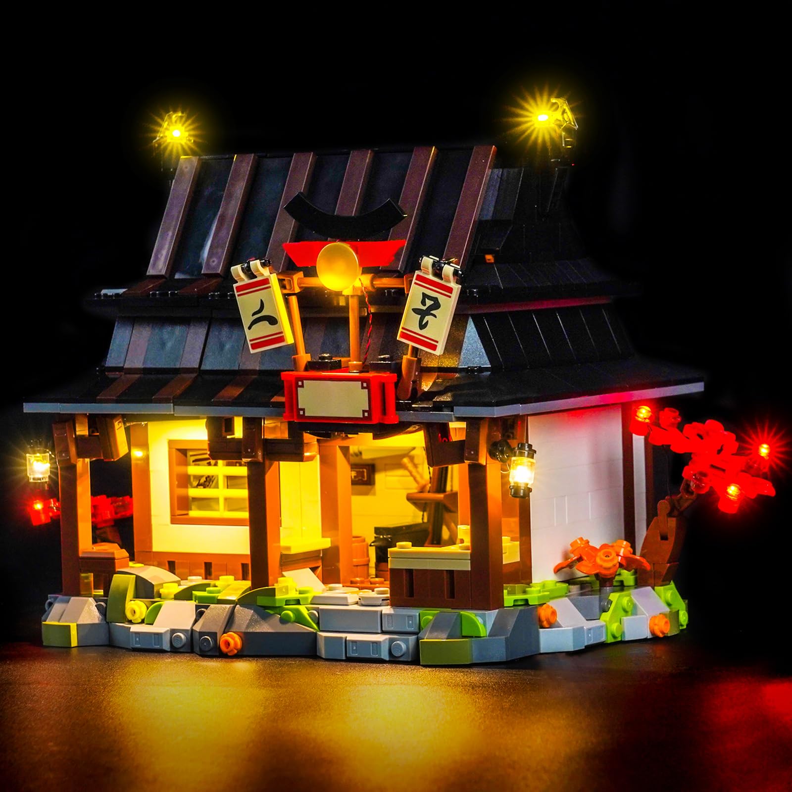 LocoLee RC Led Light Set Compatible with Lego 71858 Four Weapons Blacksmith 15th Anniversary Led Decoration Lighting Kit Compatible with Lego 71858 Building Blocks Model,Only Lights Set,No Model