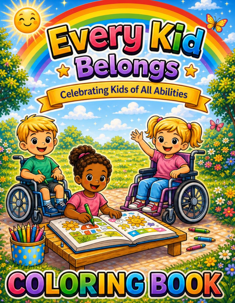 Every Kid Belongs: Celebrating Kids of All Abilities Inclusive Coloring Book for Children