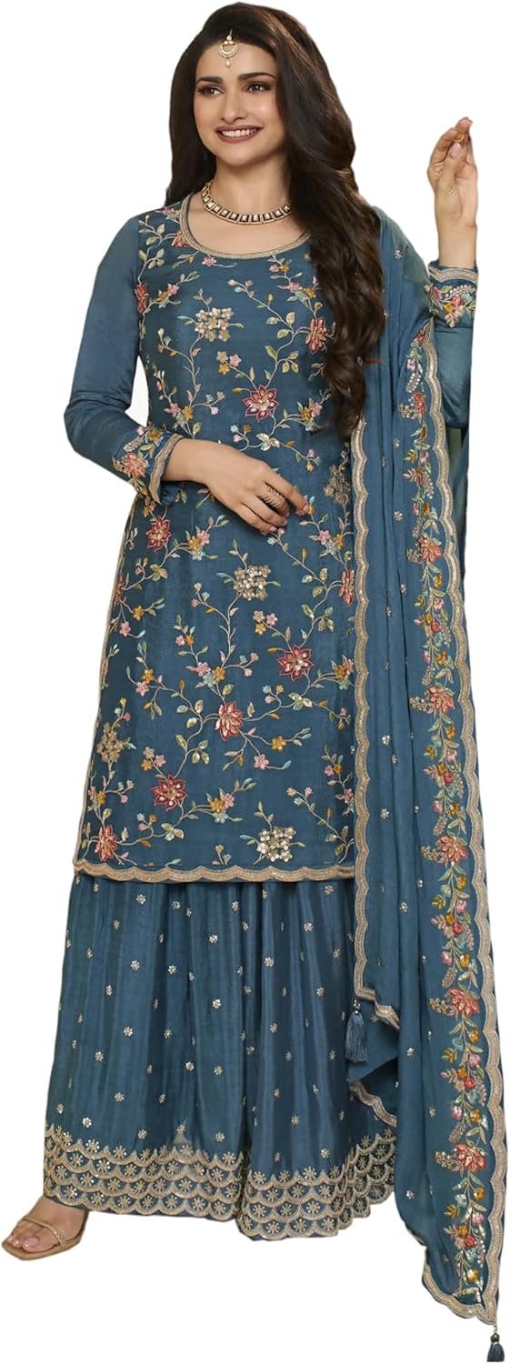 Stylish Women Wear Pakistani Indian Designer Stitched Salwar Kameez Palazzo Suits