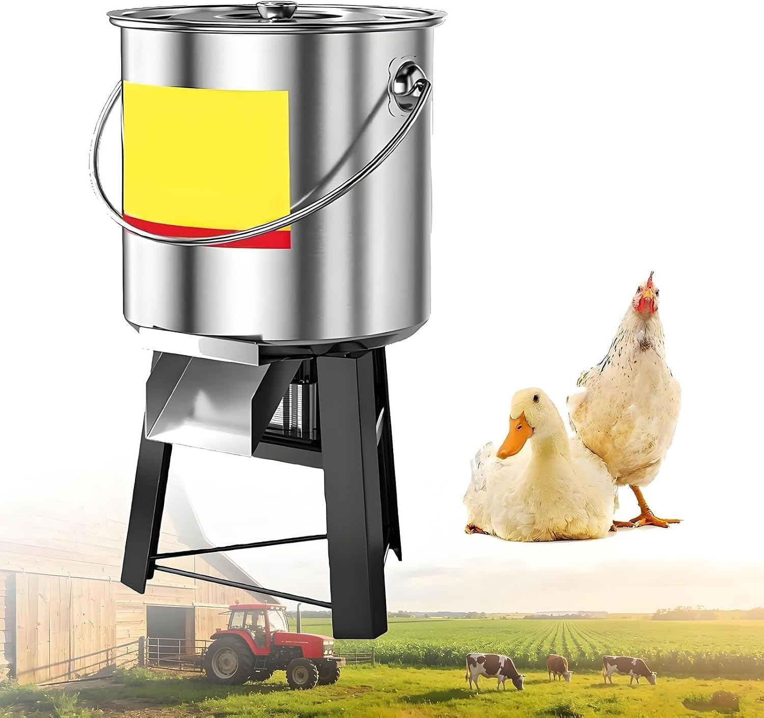 Tritatutto Elettrico Per Mangimi Avicoli, 25–50 Kg/h, 3500 Giri/min, In Acciaio Inox.