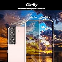 Vista 5 de Whitestone - Protector de pantalla de capa dura para Galaxy S22 Plus 8H, paquete de 2 protectores de cámara con 2 protectores de pantalla