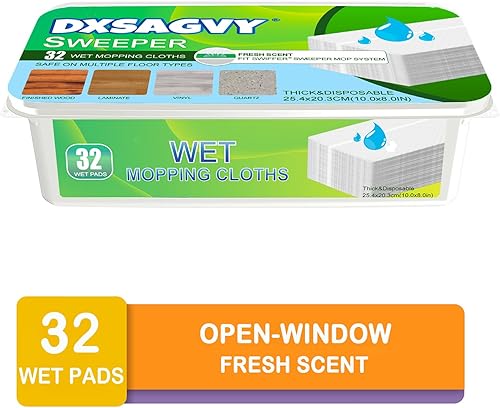 Miniatura 2 de Almohadillas mejoradas para trapeador húmedo Swiffer Sweeper - Recambios de paños húmedos, 32 unidades