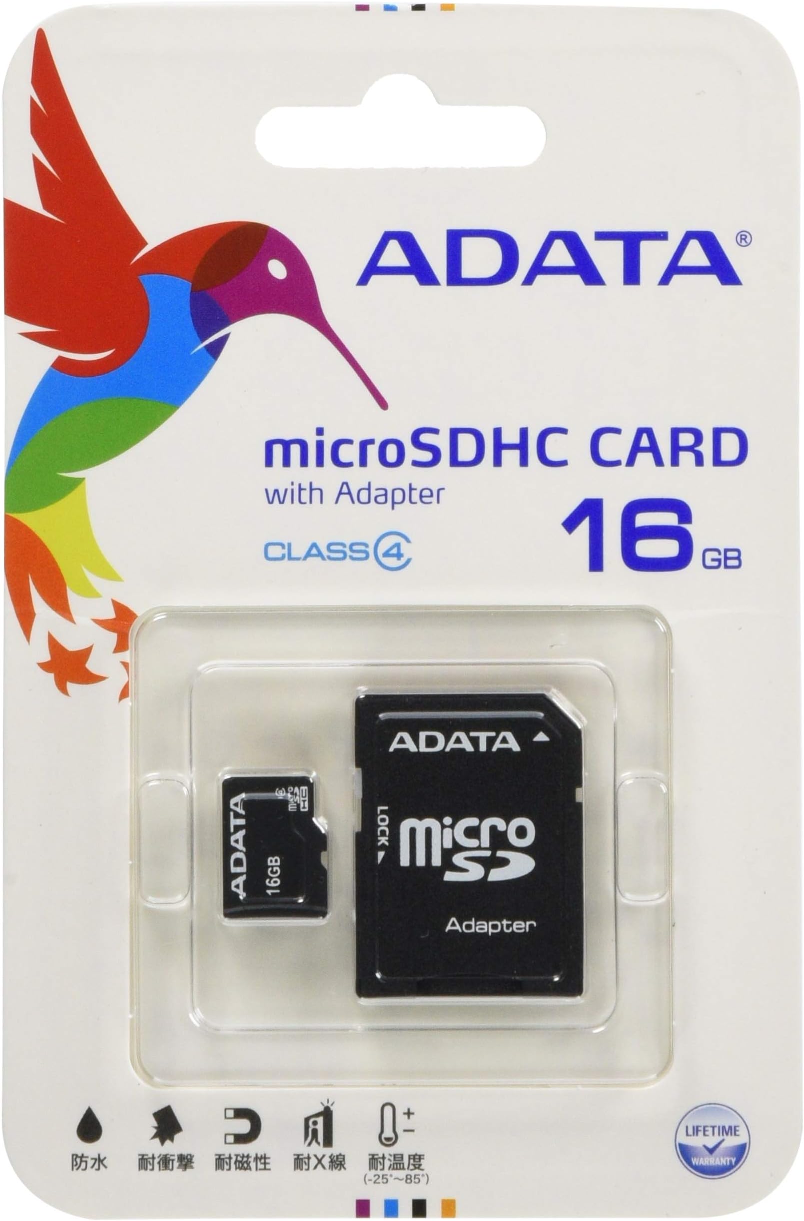 Adata 16GB Class 10 MicroSDHC Card - High Speed Memory Card For Cameras & Phones