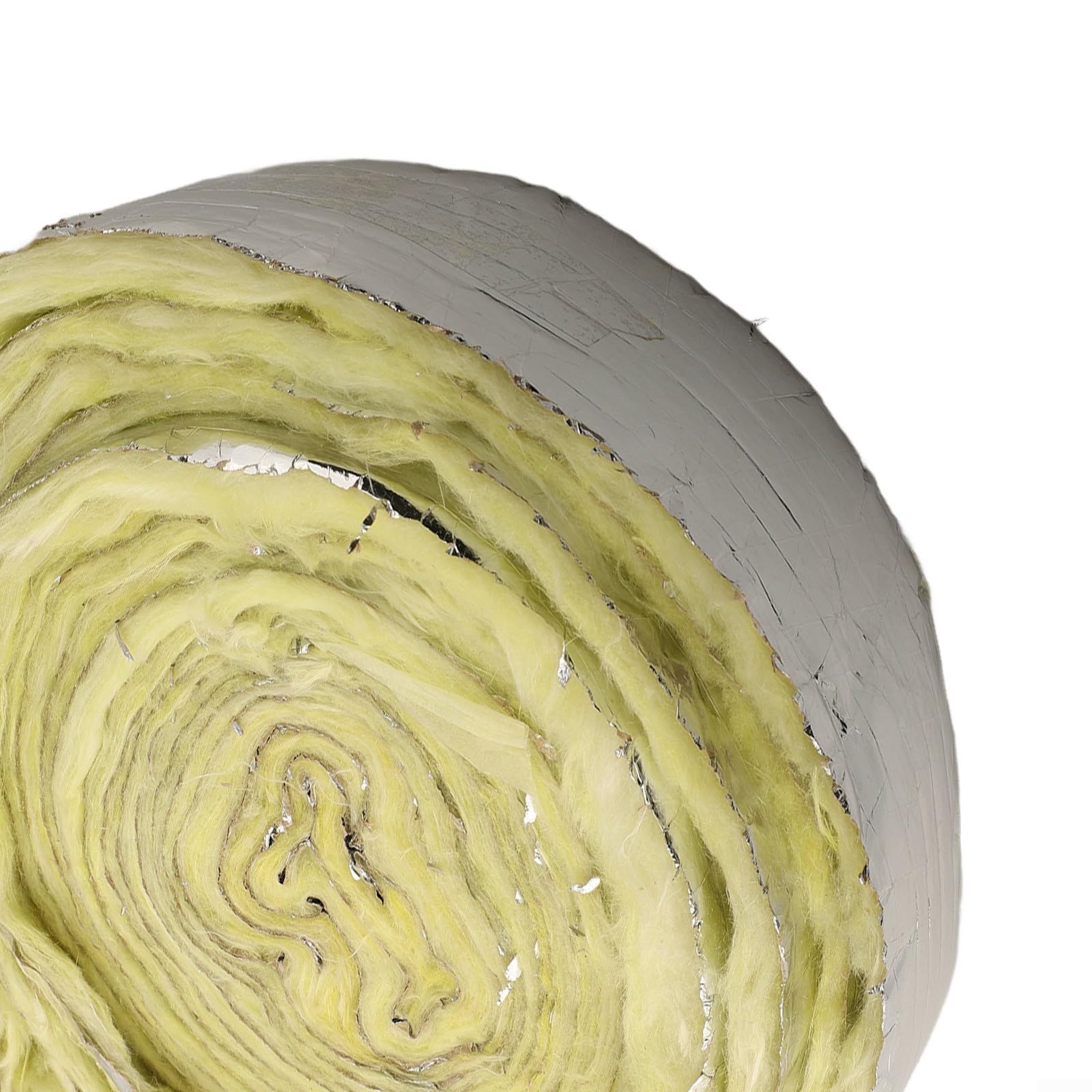 Rouleau de laine de verre en fibre de verre pour isolation thermique, isolation phonique, 10 m