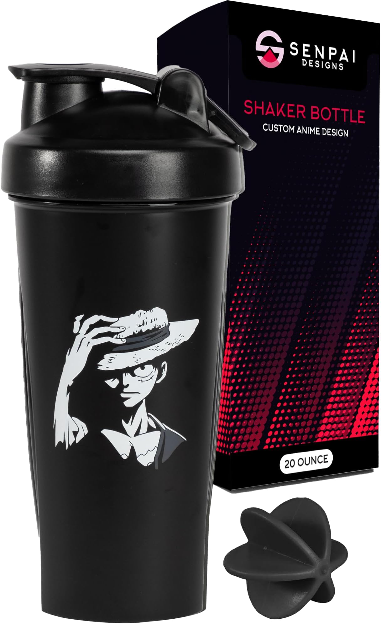 Senpai Designs Pirate Anime Shaker Bottle 20 Ounce
