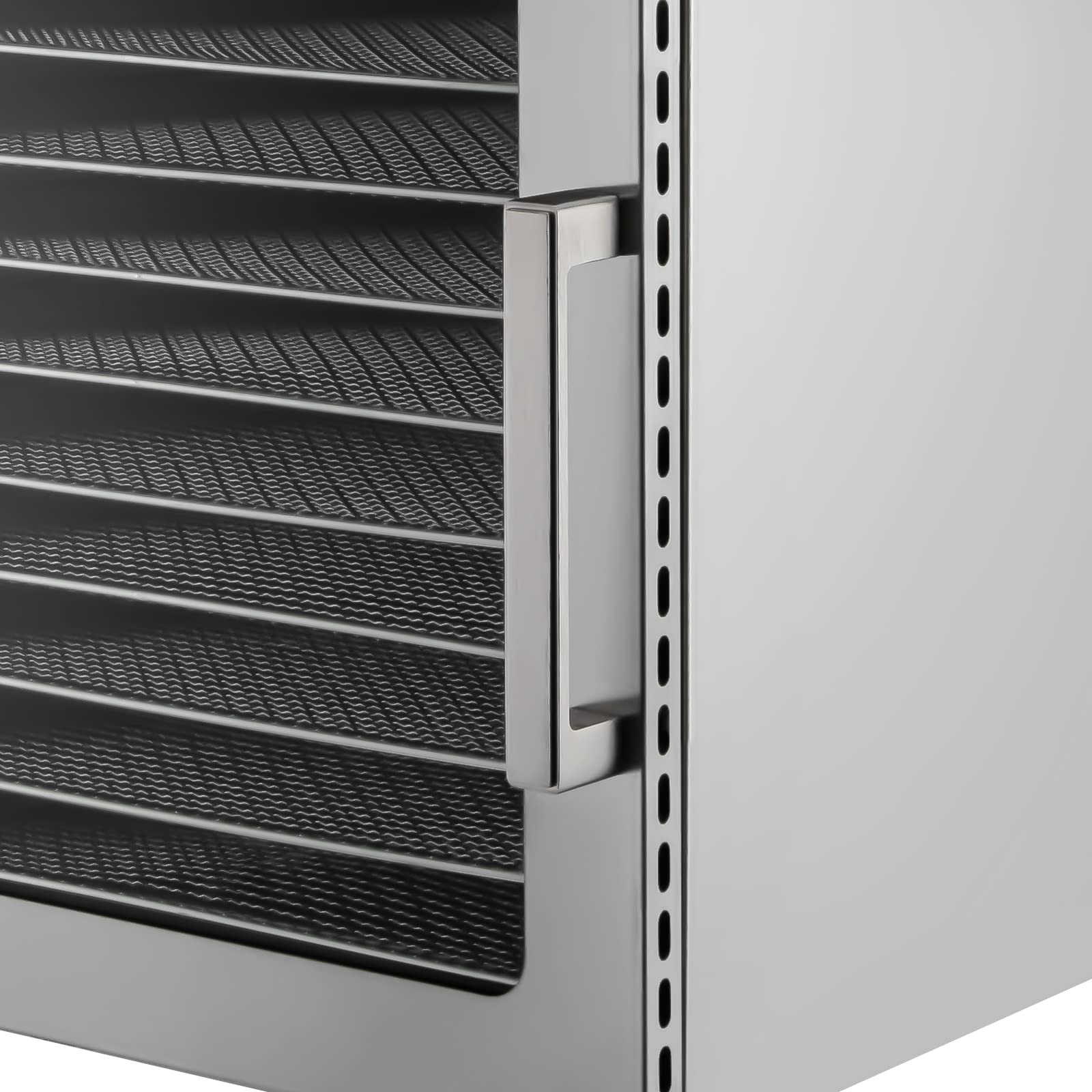 Essiccatore Alimentare in Acciaio Inox a 10 Ripiani 800W con Timer Digitale 24 Ore, Temperatura Regolabile da 30 a 90 °C - Disidratatore Elettrico per Frutta e Alimenti