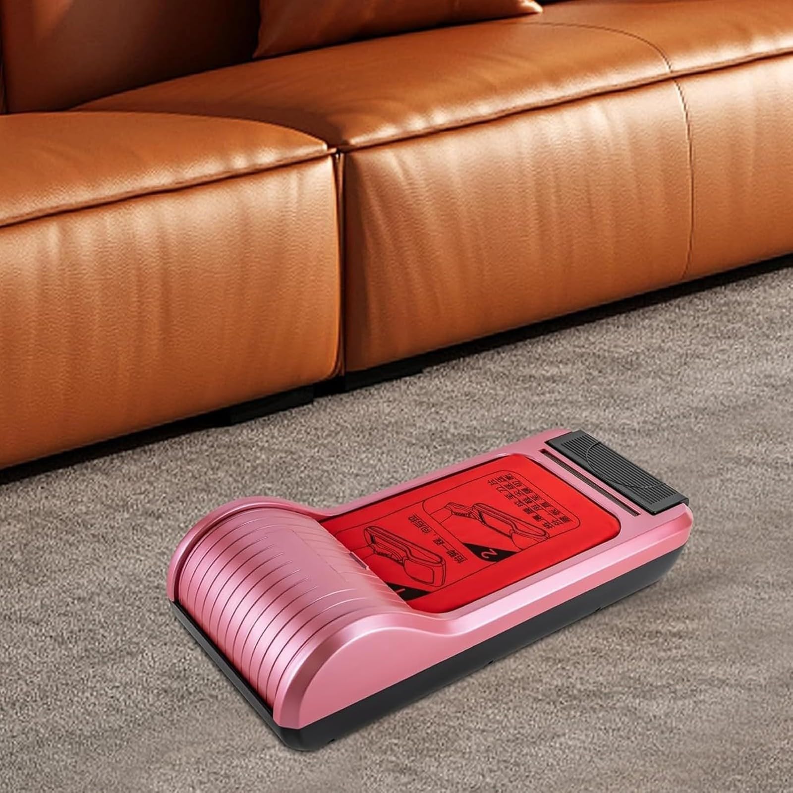 Dispensador AutomáTico de Cubrezapatos con Pedal y 3 Rollos de PelíCula - Dispensador PortáTil Para Hogar y Oficina - MáQuina de PelíCula Desechable para Calzado