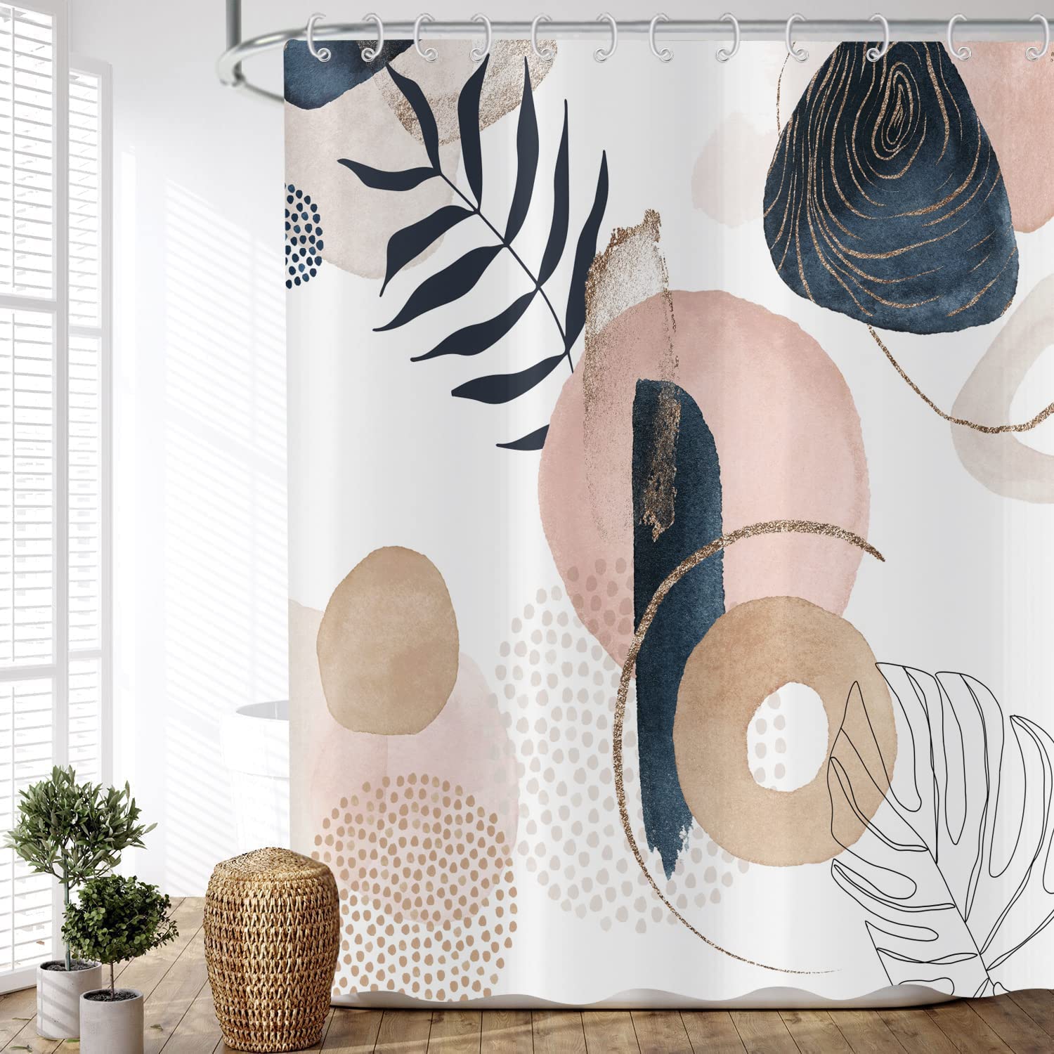 ASDCXZ Boho Style Shower Curtain 180x180 cm - Image 2