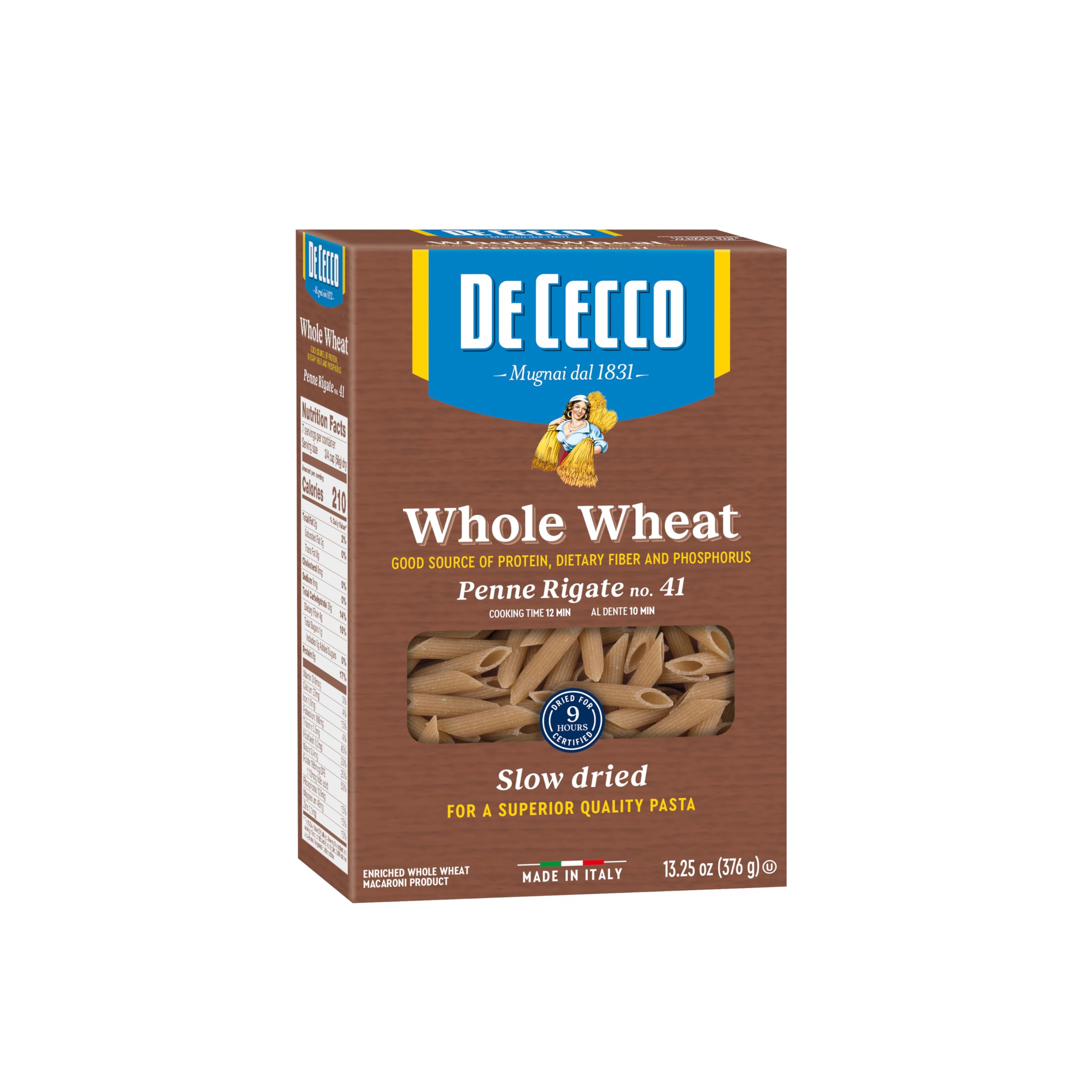 Penne Rigate Whole Wheat, 13.25 oz