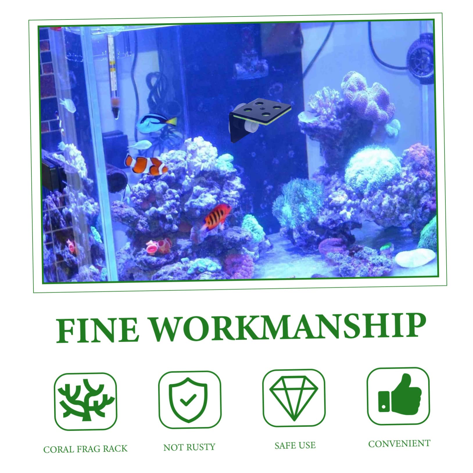 POPETPOP 2st Unterstützung Der Korallenausbreitung Korallen-frag-Rack Keramischer Korallenkleber Frag-festplatten Frag Plug Sandhalter Aquarium Korallenhalter Stecker Acryl Keramikfliesen