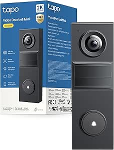 Tapo D205 Videocitofono 2K 3MP, Campo Visivo 160°, Rilevamento AI, IP54, Chiamata al Campanello, Alta Durata della Batteria da 5200mAh, Ricarica Veloce, Porta USB-C, Compatibile con Panello Solare asin的图片