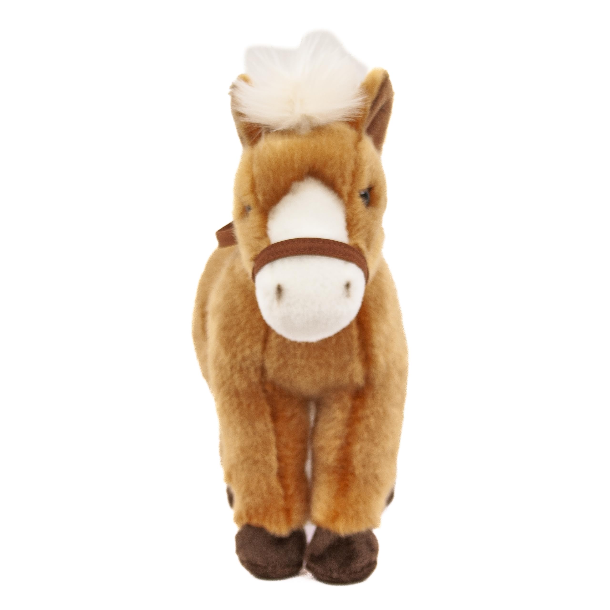 Teddys Rothenburg Stehendes Pferd Plüsch – 24 Cm – Goldbraun Mit Blonder Mähne – Kuscheltier Für Kinder & Erwachsene