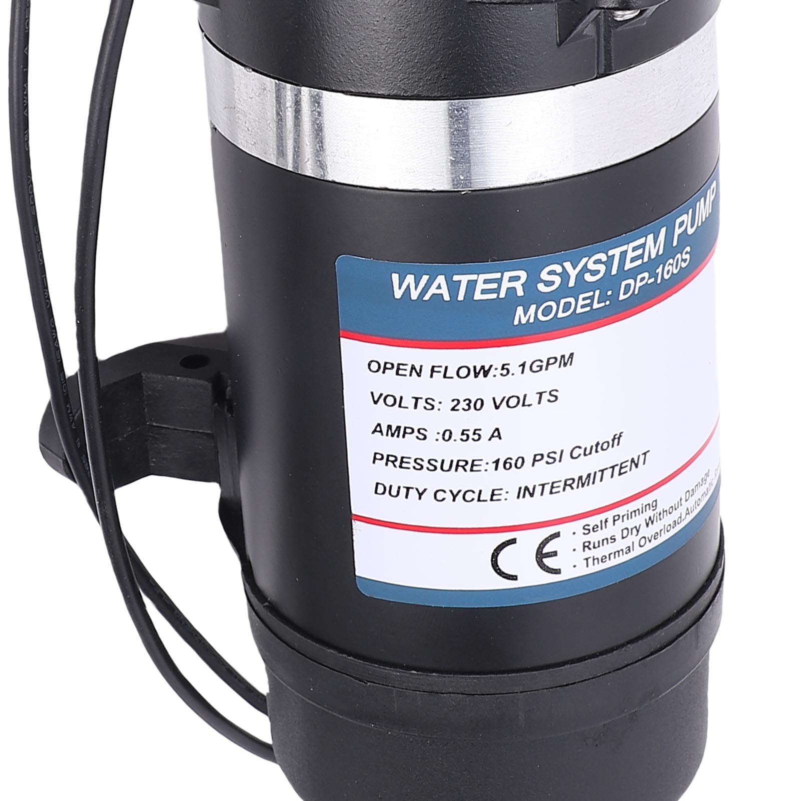 Pompa per Diaframma Ad Alta Pressione Pompa di Pressione di Innesco di Auto 160psi Elettrico 5.1 Gpm per Spray Marino per per Moto (Plug UE 220-230V 0.68a)