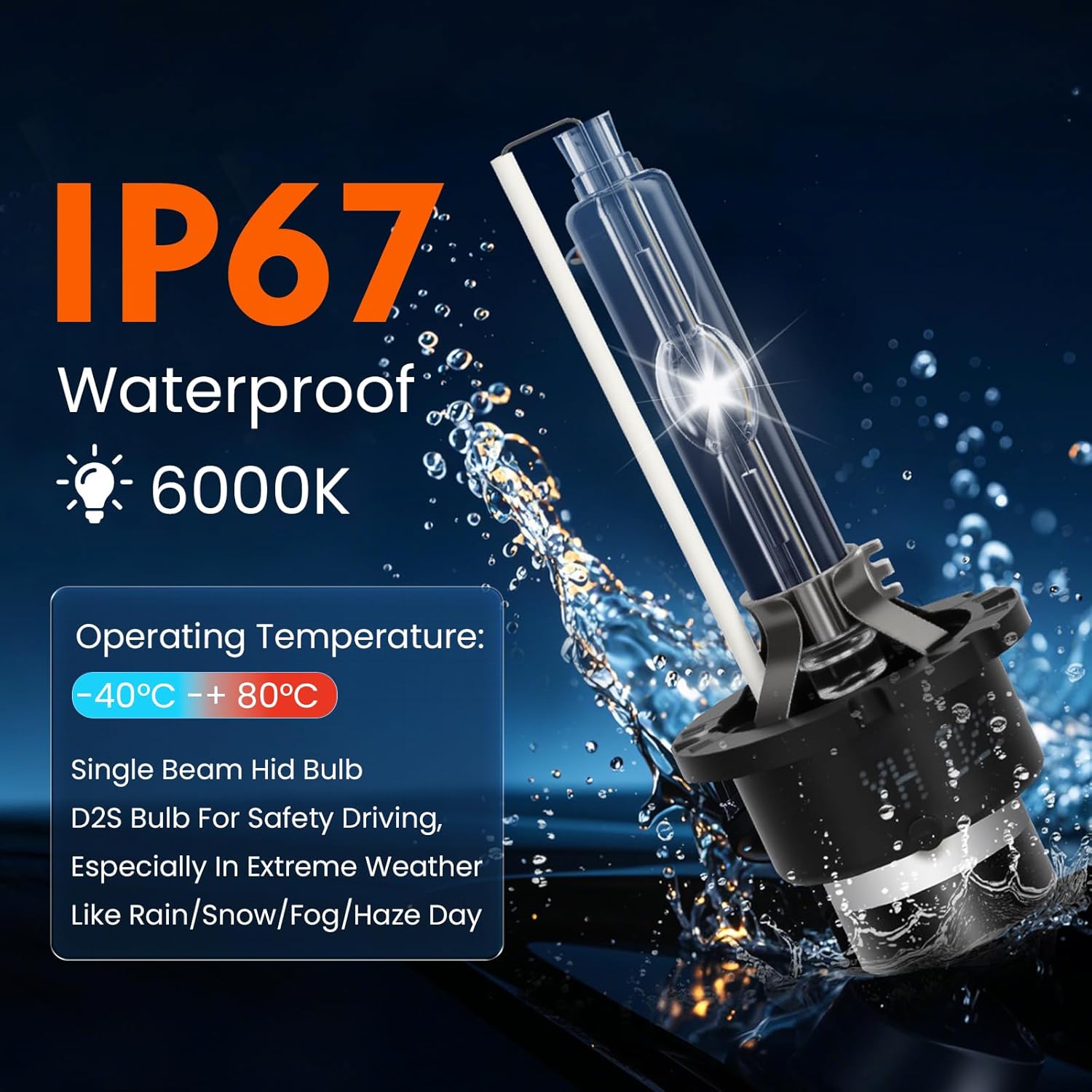 2 Sets W3T19371 HID Headlight Ballast W/Igniter & D2S Bulb fit for Acura TL TSX ILX ZDX RDX for Honda Odyssey for Mazda 3 5 CX-9,Replace X6T02971 W3T10471