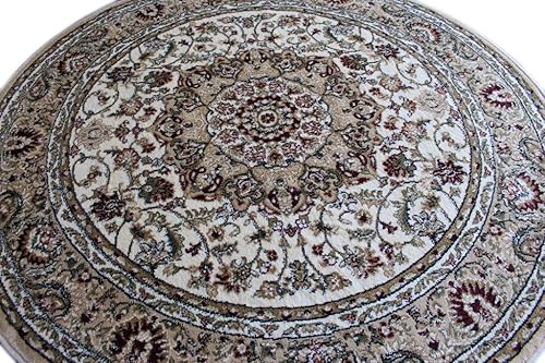 Miniatura 4 de Alfombra redonda tradicional 401 Bellagio (4 pies x 4 pies)