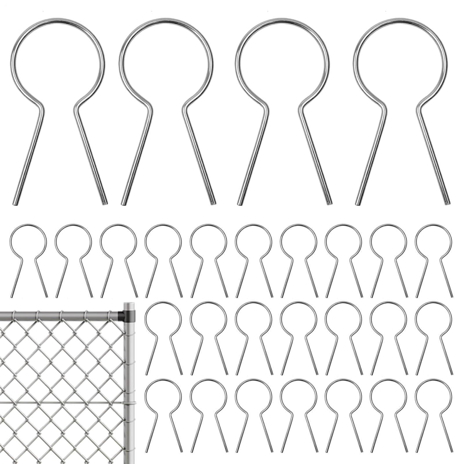 Clôture à liaison chaîne stable grâce aux attaches robustes contre les intrusions et le vent