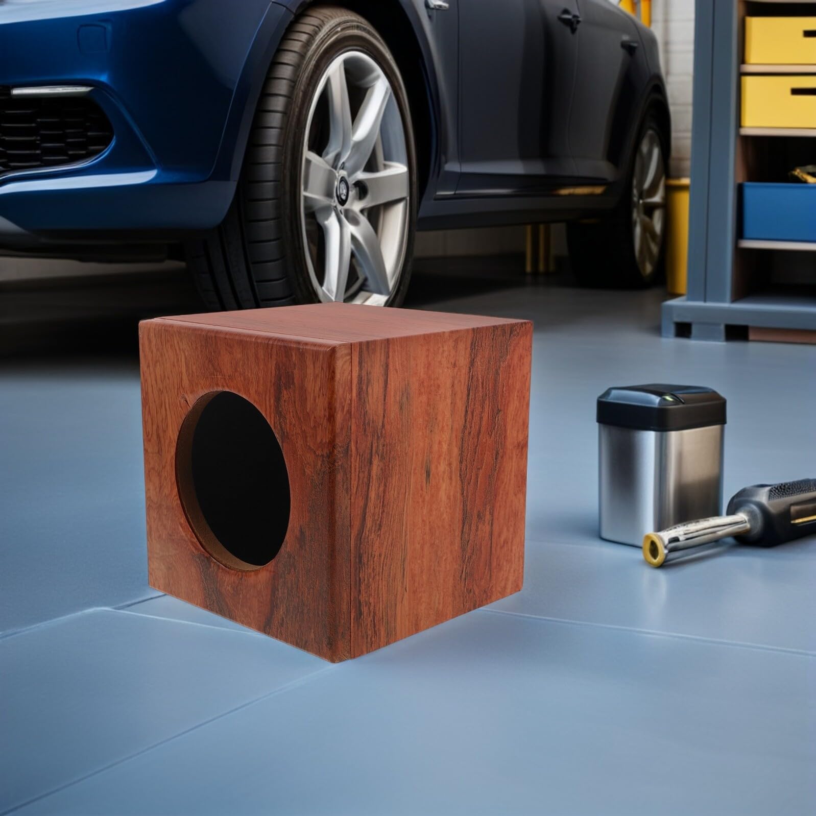 NUOBESTY Casse per Altoparlanti Auto Compatte Scatole Audio per Subwoofer Veicoli Contenitori Altoparlanti Legno Robusto Vuoto Messa Punto