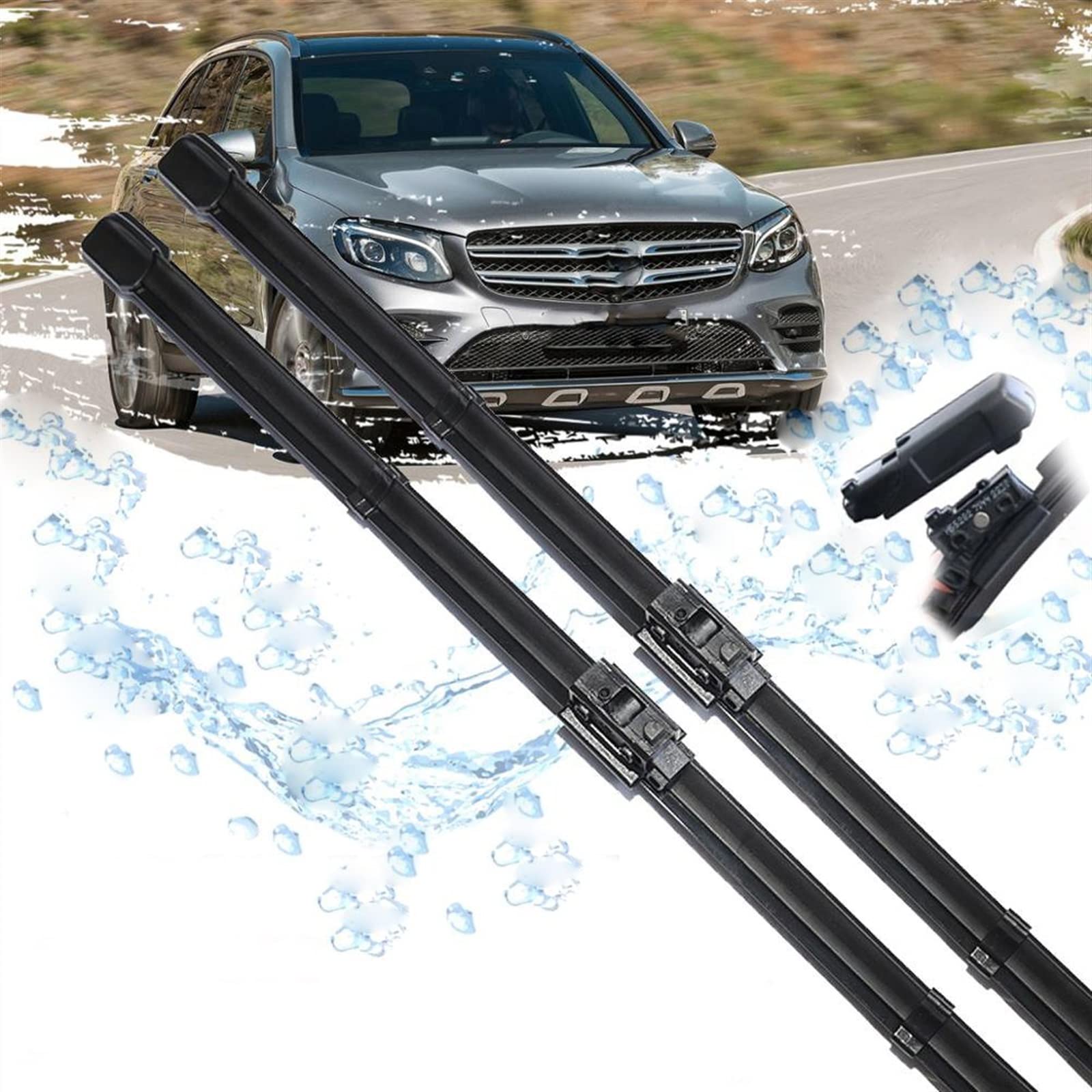 Essuie-glace voiture 22 pouces pare-brise Benz Classe GLC 2016-2019