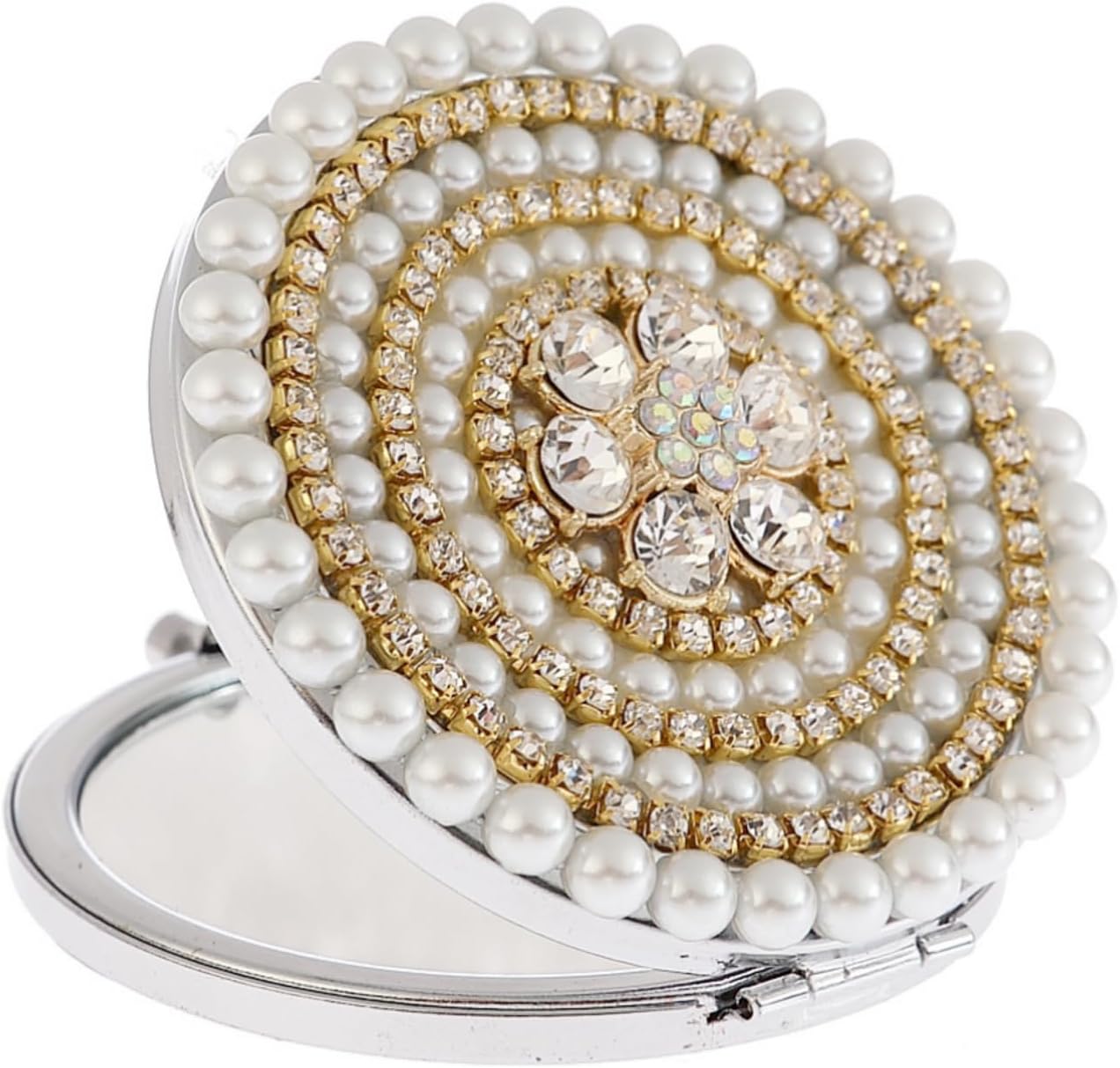 Gift for Sister Wedding Gift Compact Makeup Mirror Maid of Honor Gift for Women Best Friend Friendship Gifts Compact Mirror Bridal Shower Rhinestone Compact Mirror Adorable Bling Glitter