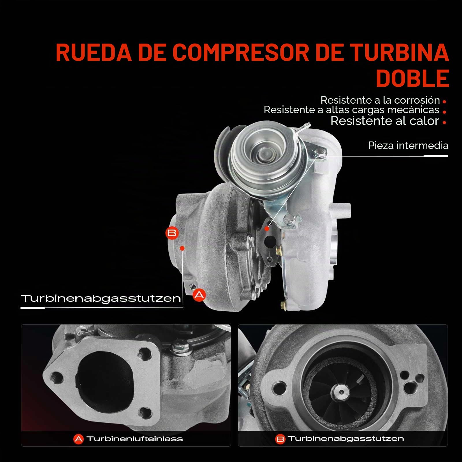 Frankberg Turbocompresor Turbocompresor de gases de escape Diésel