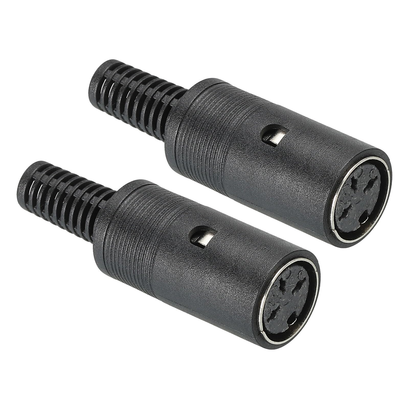 Generic S-Video DIN Female Socket 3 Pin Signal Transmission for TV, DVD Player Pack of 2