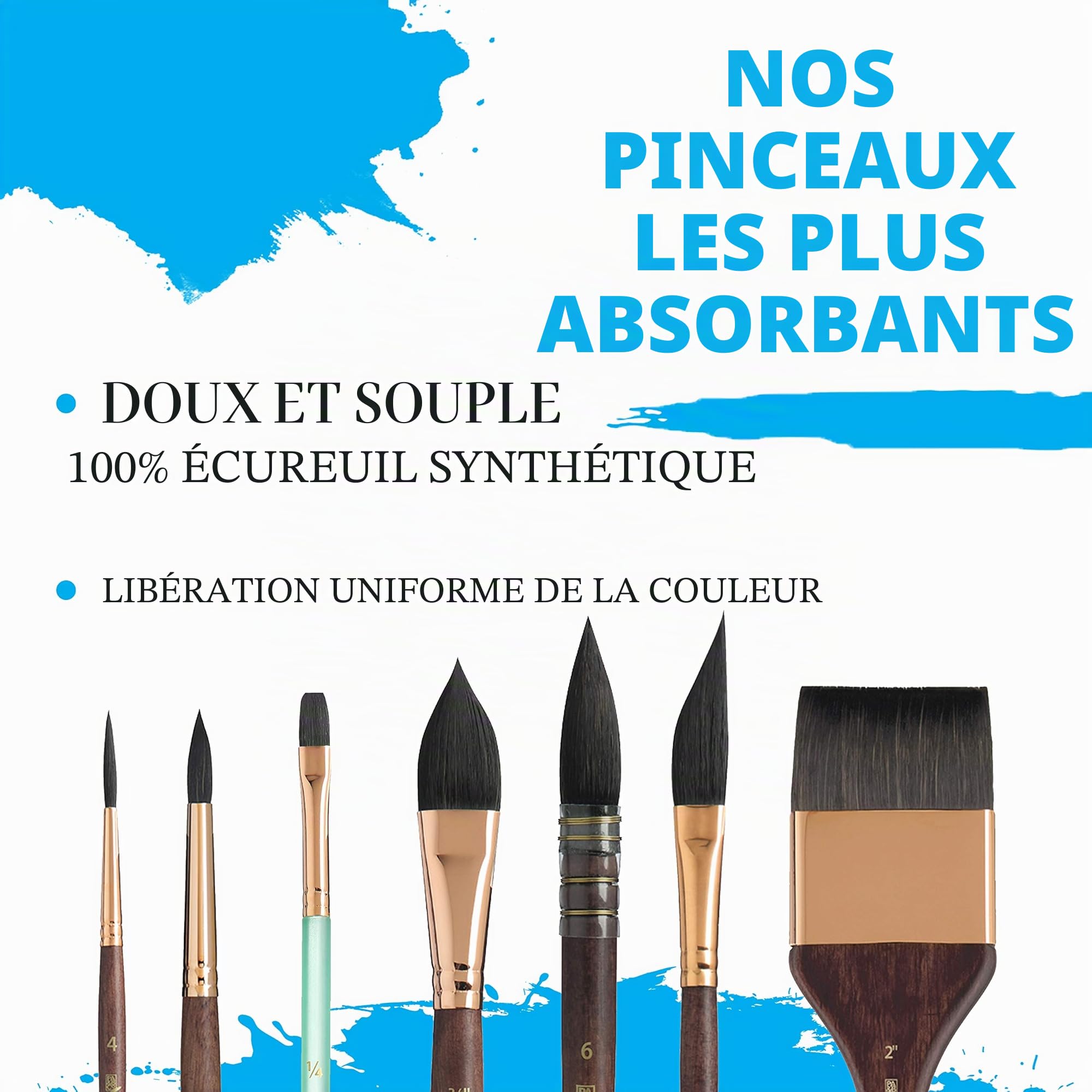 Princeton 4750 Brosse de Voyage Ronde en métal Neptune 8