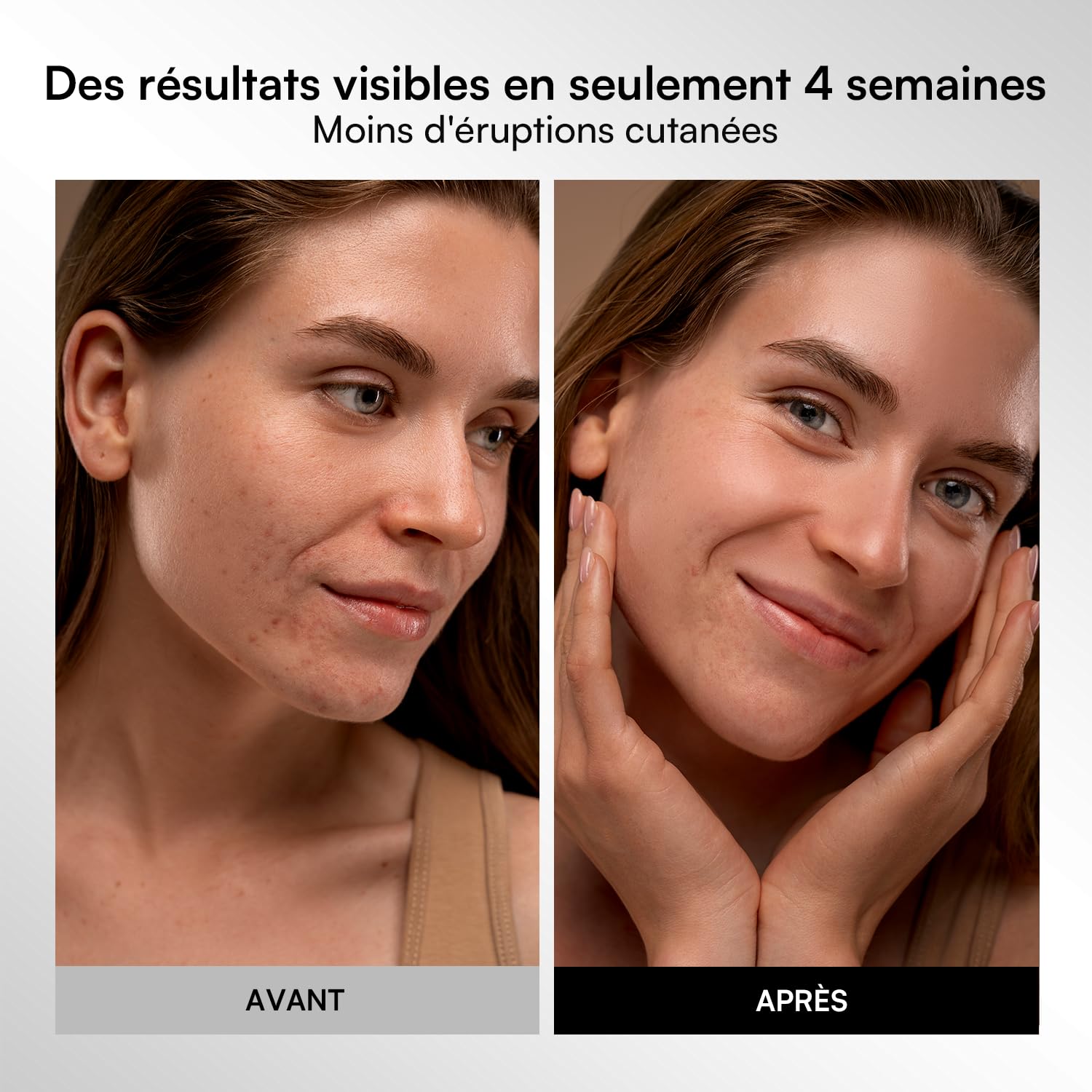 INIA GLOW Masque LED Visage, Lumière Rouge & Bleue, 3 Modes, 220 LEDs | Résultats visibles, Batterie rechargeable, Minuterie 10 à 30 min, Arrêt automatique, Soin quotidien en toute simplicité