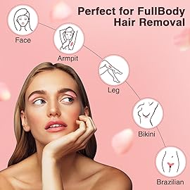 Hard Wax Beads for Hair Removal, Yovanpur Wax Beans for Brazilian Waxing, Waxing Beans for Sensitive Skin, Face Eyebrow Legs At Home Pearl Wax, 300g /bag with 10pcs Sticks(Gold)