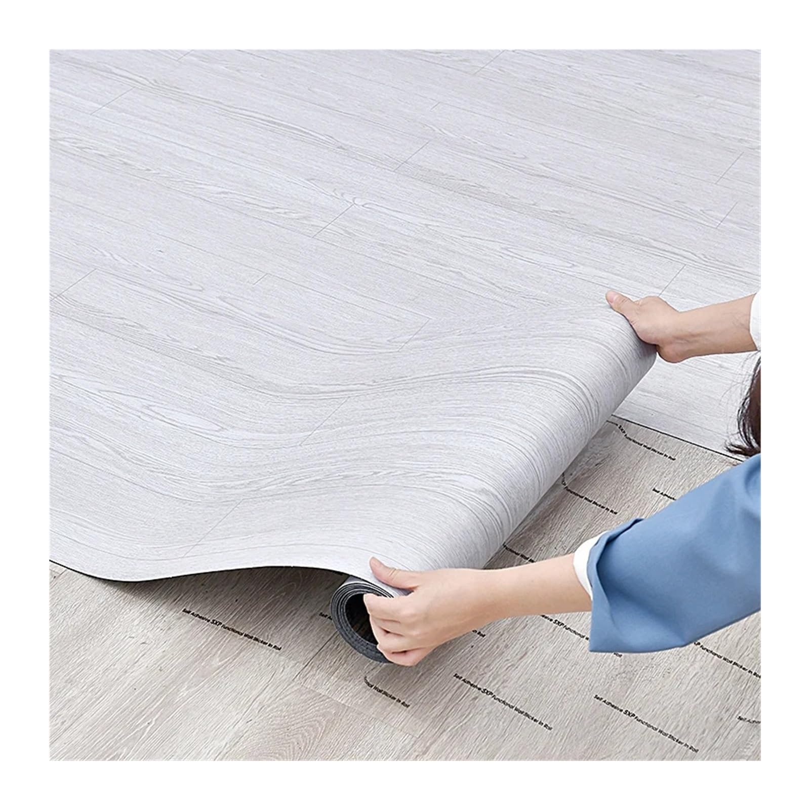 Piastrelle Adesive Pavimento Adesivi e carta da parati for pavimenti e carta da parati con venature del legno ispessito