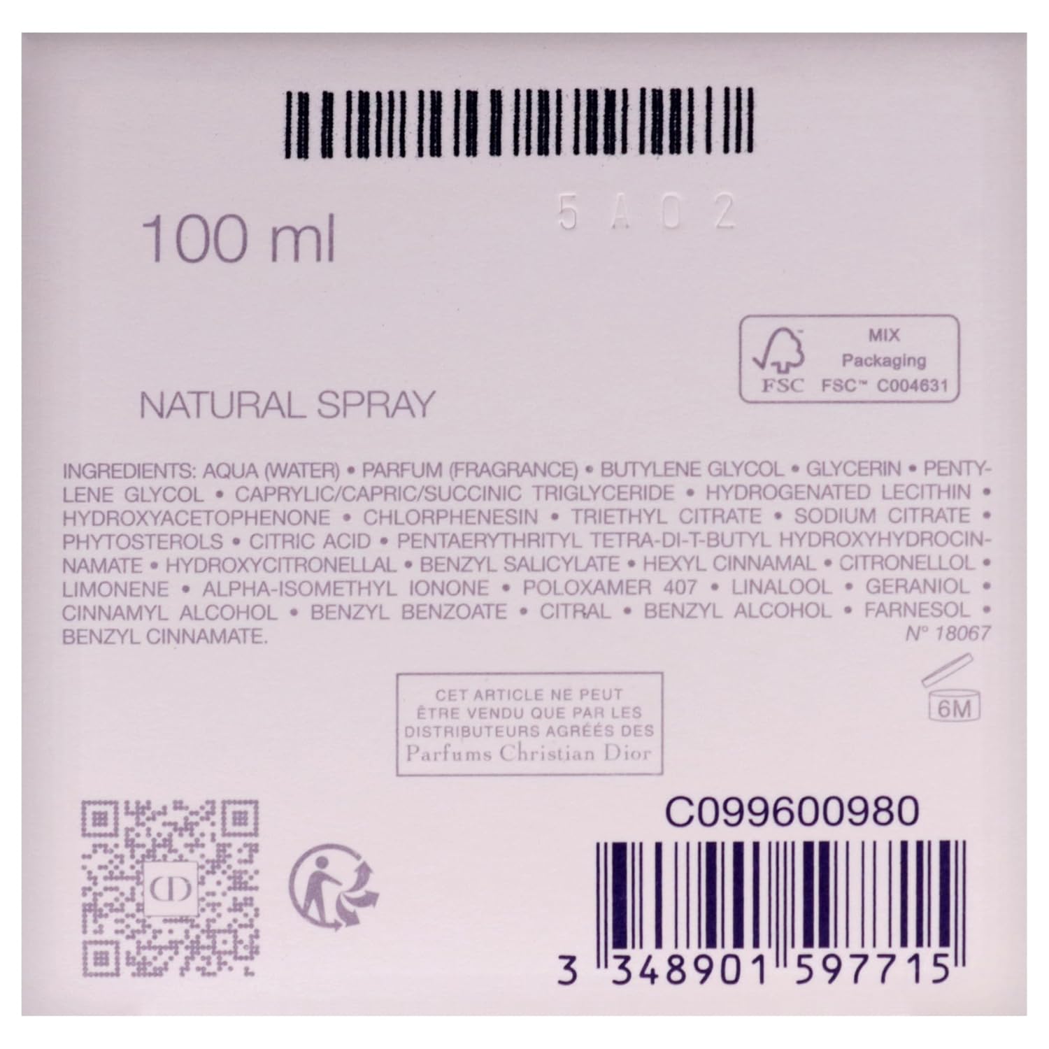 Jadore Parfum Deau by Christian Dior for Women - 3.4 oz EDP Spray - Image 7