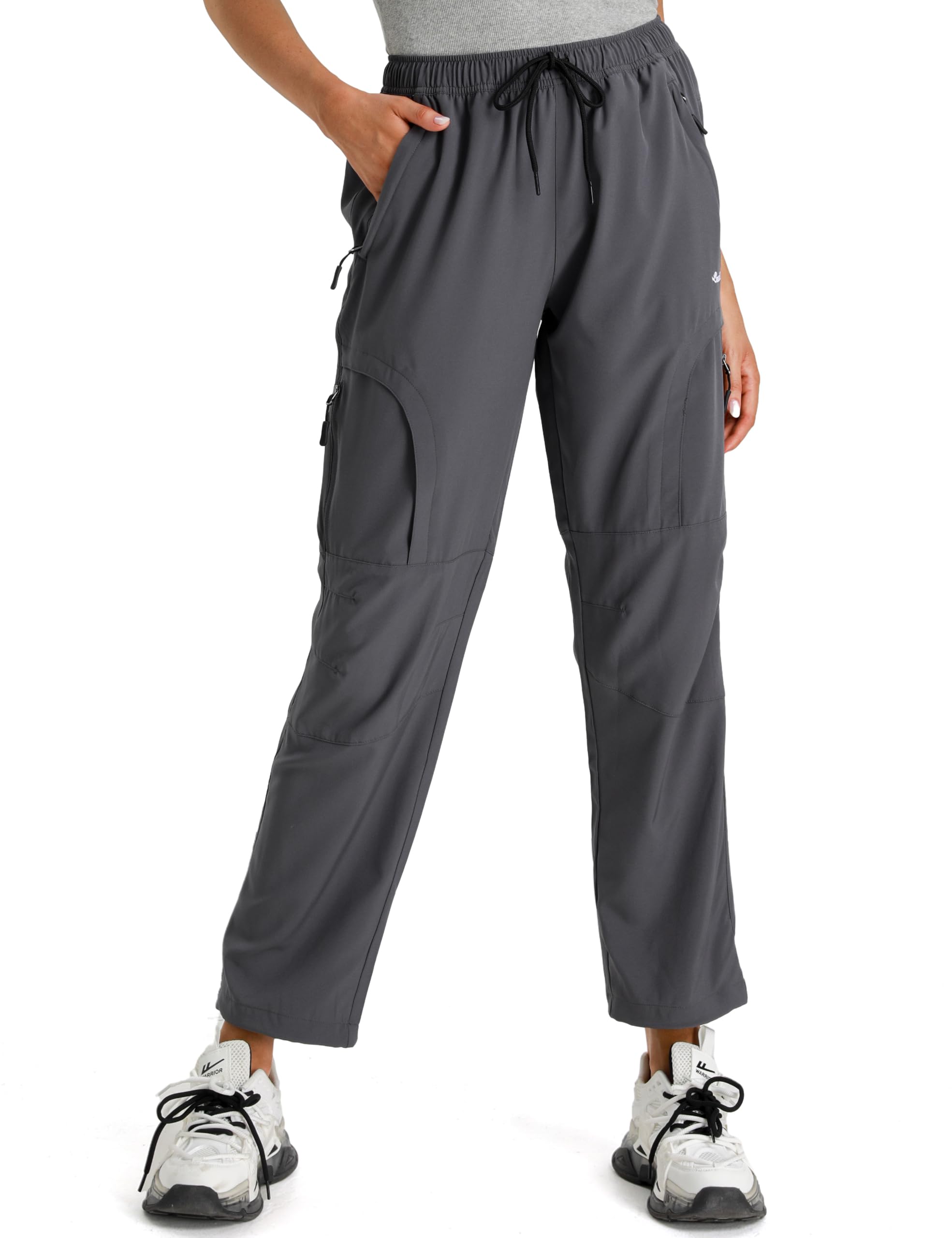 Seamaid Women's Hiking Pants Quick Dry Lightweight Water Resistant Cargo Pants with Zipper Pockets Travel Outdoor
