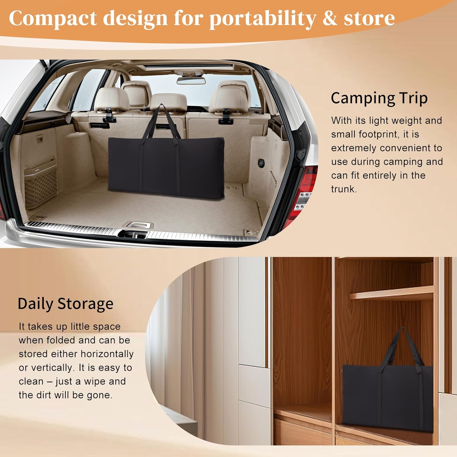 Folding Portable Bar Table, Portable Pop-Up Bar Table, Folding Camping Table, Tradeshow Podium Table with Carrying Case for Indoor, Outdoor, Party, Picnic, Exhibition