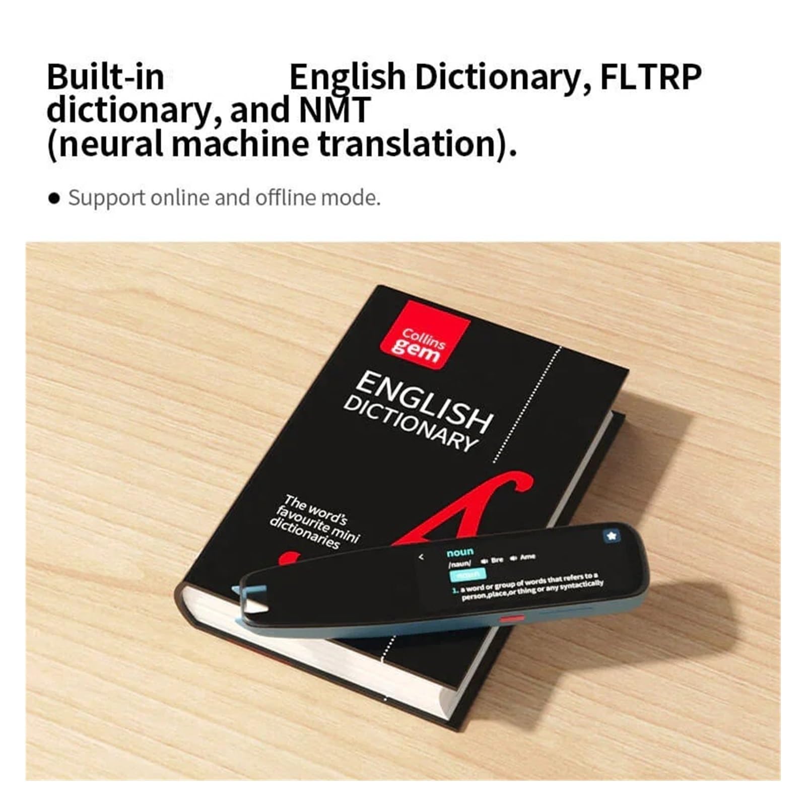 Offline Translation Pen For Teacher Student Dictionary English Inteligentny punkt skanowania Reading Languages ​​Tłumacz dla podróży, biznesu