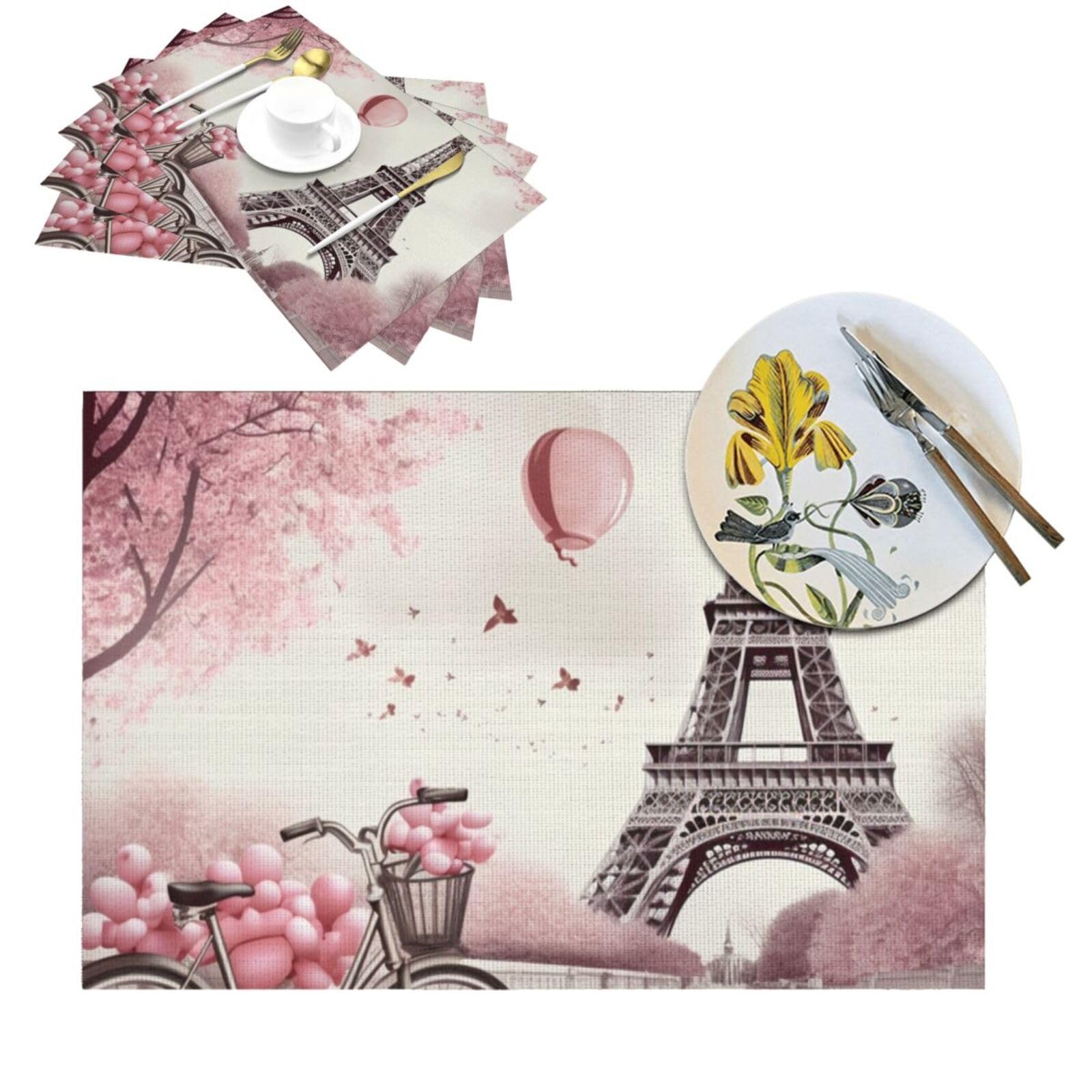 Sets de table de fête romantiques pour décorer la salle à manger