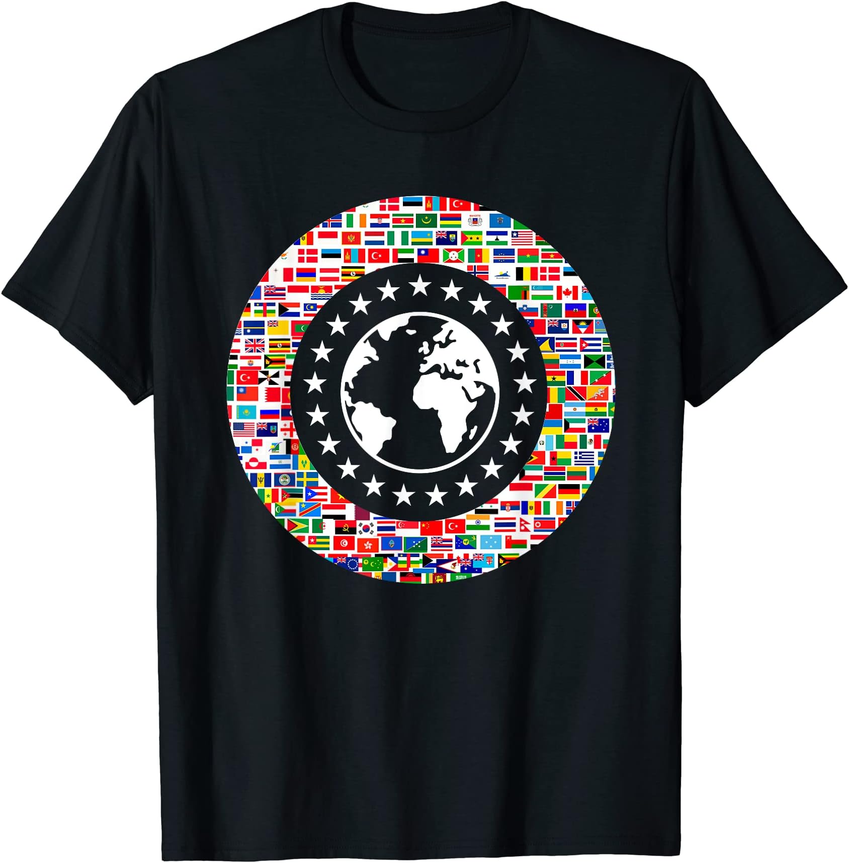 Earth Globe World Flags TshirtEarth Globe World Flags The Countries of the World Travel T-Shirt
