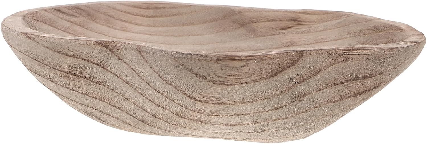 LIOOBO Wooden Butterfly Bath Bowl for Hummingbirds, Rustic Garden Tray