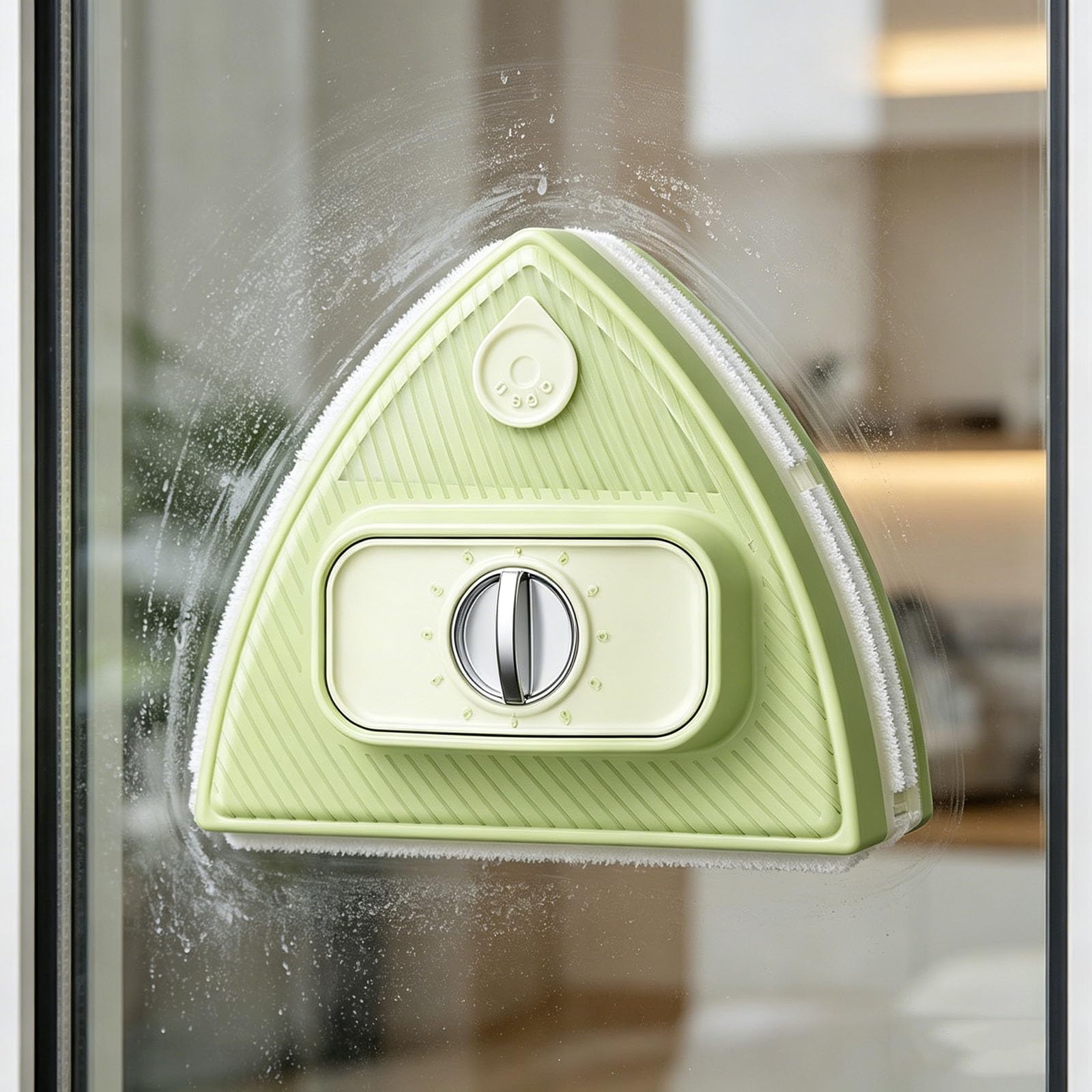 Limpiador de Ventanas magnético, Herramienta de Limpieza de Doble Cara, con depósito de Agua y escobilla de Goma, Adecuado for Vidrio de 3-30mm