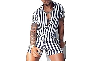 JENNE Cotton Linen One Piece Romper for Men: The Epitome of Comfort and Style