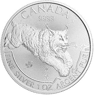 Royal Canadian Mint Canada 2017 $5 Predator Series: Lynx .9999 Silver Bullion Coin